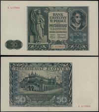50 złotych 1.08.1941, seria E, numeracja 4173832