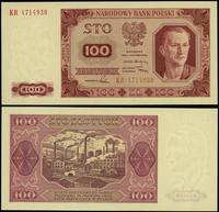 100 złotych 1.07.1948, seria KR, numeracja 47149