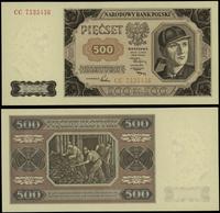 500 złotych 1.07.1948, seria CC, numeracja 75354