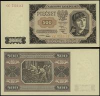 500 złotych 1.07.1948, seria CC, numeracja 75354