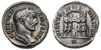 argenteus 295-297, Rzym, Aw: Głowa cezara w praw