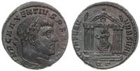 follis 308-309, Aquileia, Aw: Głowa cesarza w pr