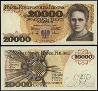 20.000 złotych 1.02.1989, pierwsza seria A, nume