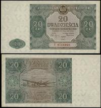 20 złotych 15.05.1946, seria F, numeracja 071606