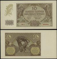 10 złotych  1.03.1940, seria J, numeracja 255184