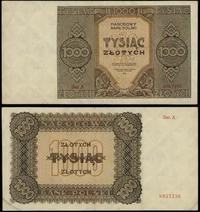 1.000 złotych 1945, seria A, numeracja 8957236, 