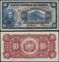 10 bolivianos 20.07.1928, seria H3, numeracja 07