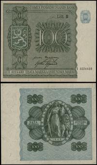 100 marek 1945, seria B, numeracja I 3076439, zł
