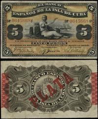 5 peso 15.05.1896, seria F / 6A, numeracja 06456
