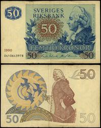50 koron 1990, numeracja 0410643978, złamane, za