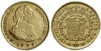 2 escudo 1777 M-PJ, Madryt, złoto 6.72 g, Cayon 