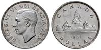 dolar 1951, Ottawa, Canoe, srebro próby 800, res
