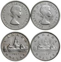 Kanada, zestaw: 2 x dolar, 1957, 1961
