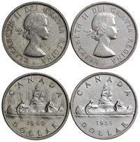 Kanada, zestaw: 2 x dolar, 1959, 1960