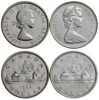 Kanada, zestaw: 2 x dolar, 1963, 1965