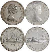 zestaw: 2 x 1 dolar 1972, 1984, Ottawa, Canoe / 
