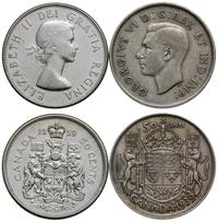 Kanada, zestaw: 2 x 50 centów, 1939, 1959 (Elżbieta II)