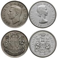 Kanada, zestaw: 2 x 50 centów, 1940, 1960 (Elżbieta II)