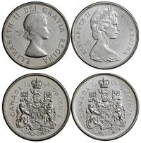 zestaw: 2 x 50 centów 1964, 1965, Ottawa, srebro
