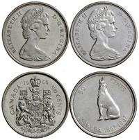 zestaw: 2 x 50 centów 1966, 1967, Ottawa, srebro