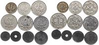 zestaw 10 monet o nominałach:, 1 fenig 1939, 5 f