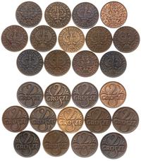 zestaw monet dwugroszowych 1923-1939, Warszawa, 