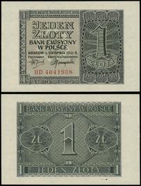 1 złoty 1.08.1941, seria BD, numeracja 4041938, 