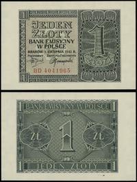 1 złoty 1.08.1941, seria BD, numeracja 4041965, 