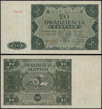 20 złotych 15.07.1947, seria B, numeracja 787471