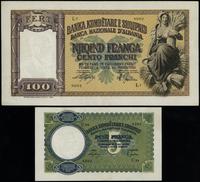 zestaw 2 banknotów 1939-1940, nominały: 5 i 100 