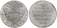 32 szylingi 1808 HSK, Hamburg, srebro 18.32 g, A