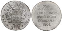 32 szylingi 1808 HSK, Hamburg, srebro 18.29 g, A