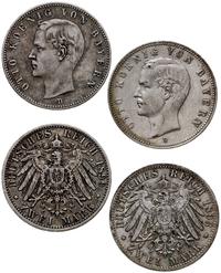 Niemcy, zestaw: 2 x 2 marki, 1893 D, 1899 D