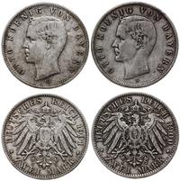 Niemcy, zestaw: 2 x 2 marki, 1900 D, 1901 D