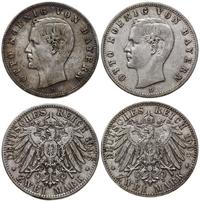 Niemcy, zestaw: 2 x 2 marki, 1905 D, 1906 D