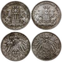 zestaw: 2 x 2 marki 1904, 1906, Hamburg, łącznie