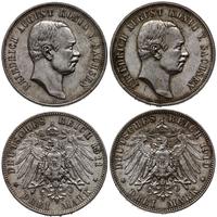 Niemcy, 2 x 3 marki, 1910 E i 1911 E
