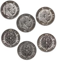 3 x 5 marek, 1876 A, 1876 B, 1876 C, razem 3 szt