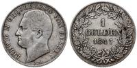 gulden 1847, Darmstadt, patyna, AKS 105
