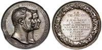 Niemcy, medal na pamiątkę 50 rocznicy ślubu Wilhelma I z księżną Augustą von Sachs..