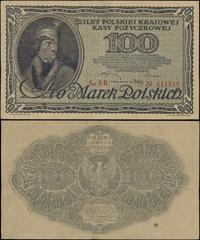 100 marek polskich 15.02.1919, znak wodny plaste