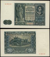 50 złotych 1.08.1941, seria D, numeracja 8855120