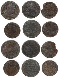 zestaw 6 szelągów, 1751 S, 1753 D, 1753 S, 3 x 1