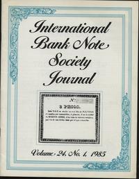 czasopisma, zestaw 12 numerów International Bank Note Society Journal: 1/1983, 1/1985,..