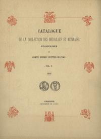 wydawnictwa polskie, Emeryk hr Hutten Czapski. Catalogue de la Collection des Medailles et Monn..