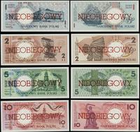 Polska, komplet nieobiegowych banknotów z serii miasta polskie