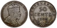 50 centów 1908, srebro 11.49 g, KM 11