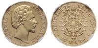 10 marek 1874 D, Monachium, złoto, moneta w opak