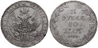1 1/2 rubla = 10 złotych 1836, Warszawa, czyszcz