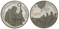 2.000 lirów 2001, srebro, wybite stemplem lustrz